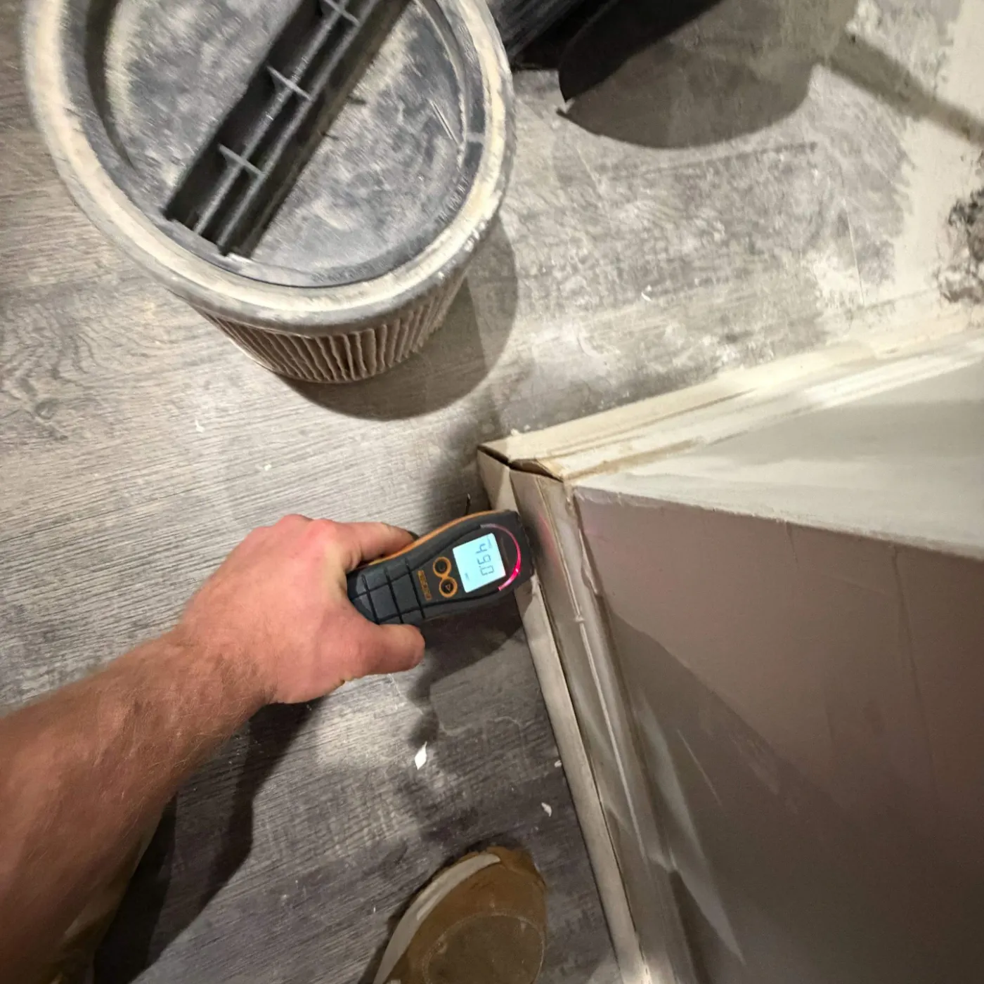 Thermal imaging during water damage assessment in Eagle Trace residence